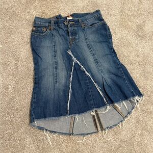 Lucky Brand Vintage Denim Skirt Rosey Jeans Size 2/26